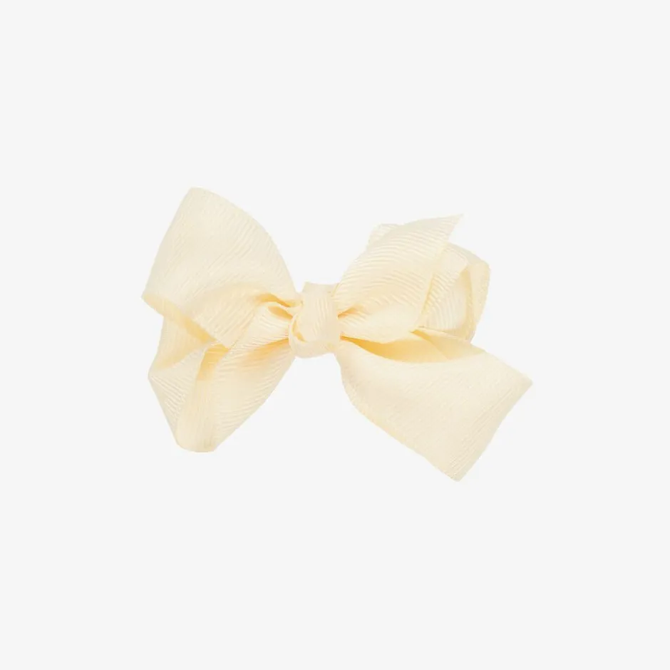 Bowtique London Bow Hair Clip (7cm) Ivory Discount