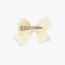 Bowtique London Bow Hair Clip (7cm) Ivory Discount