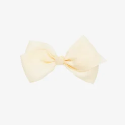Bowtique London Bow Hair Clip (10cm) Ivory Clearance