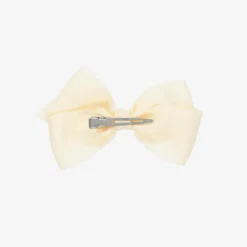 Bowtique London Bow Hair Clip (10cm) Ivory Clearance