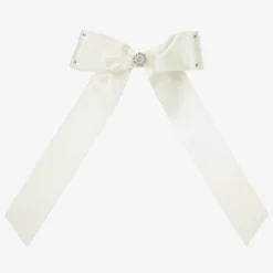 Cute Cute Ivory Bow Hair Clip (13cm) New