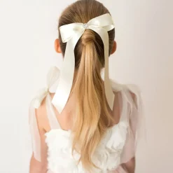 Cute Cute Ivory Bow Hair Clip (13cm) New