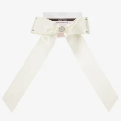 Cute Cute Ivory Bow Hair Clip (13cm) New