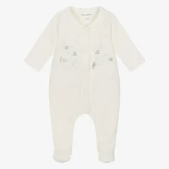 Tartine et Chocolat Ivory Bunny Velour Babygrow Online