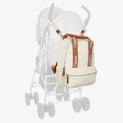 Chloé Ivory Canvas Changing Backpack (35cm) Clearance