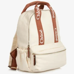 Chloé Ivory Canvas Changing Backpack (35cm) Clearance