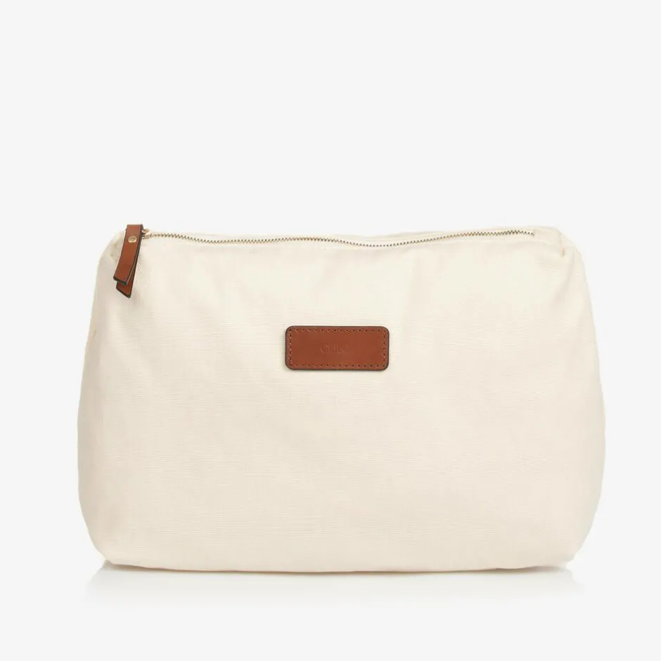 Chloé Ivory Canvas Changing Backpack (35cm) Clearance