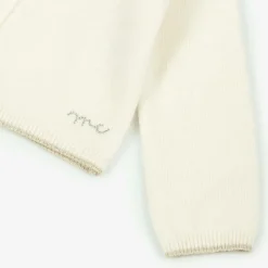 Marie-Chantal Ivory Cashmere Angel Wing Cardigan Hot