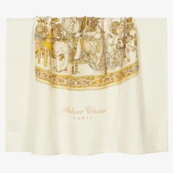 Atelier Choux Paris Ivory Cashmere Blanket (100cm) Hot