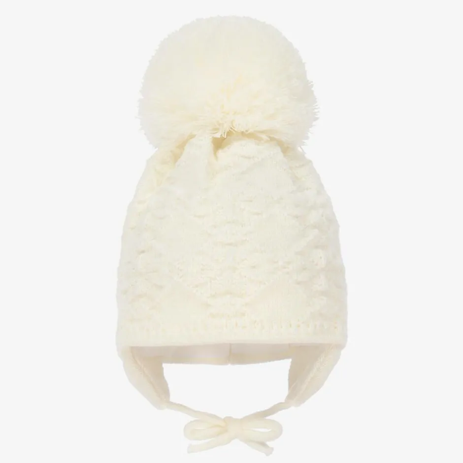 Sätila of Sweden Ivory Cassie Giant Pom-Pom Hat Outlet