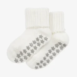 Falke Ivory Cotton Baby Slipper Socks Clearance