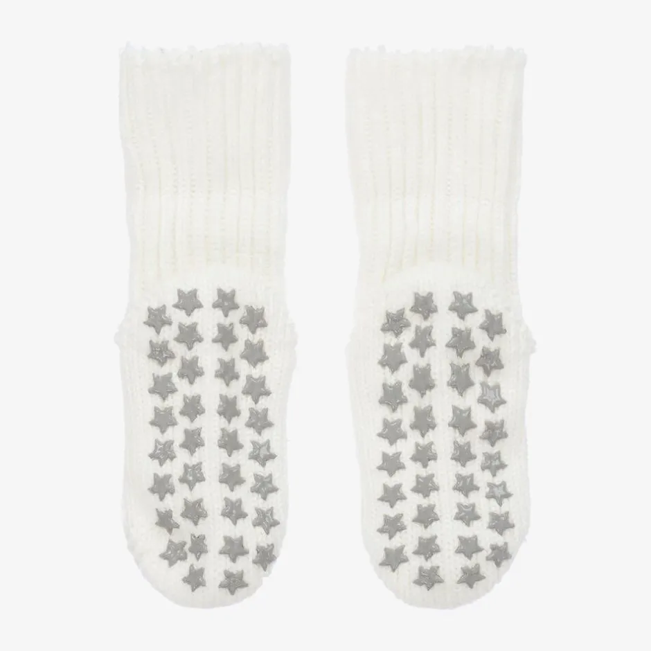 Falke Ivory Cotton Baby Slipper Socks Clearance