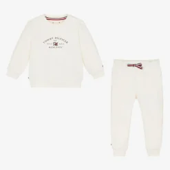 Tommy Hilfiger Ivory Cotton Baby Tracksuit Best