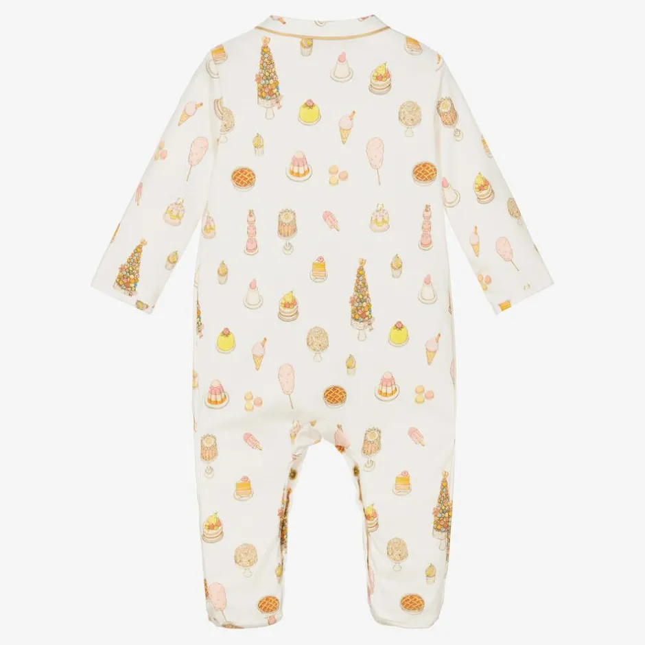 Atelier Choux Paris Ivory Cotton Babysuit Gift Set Best