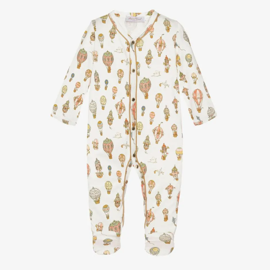 Atelier Choux Paris Ivory Cotton Babysuit Gift Set