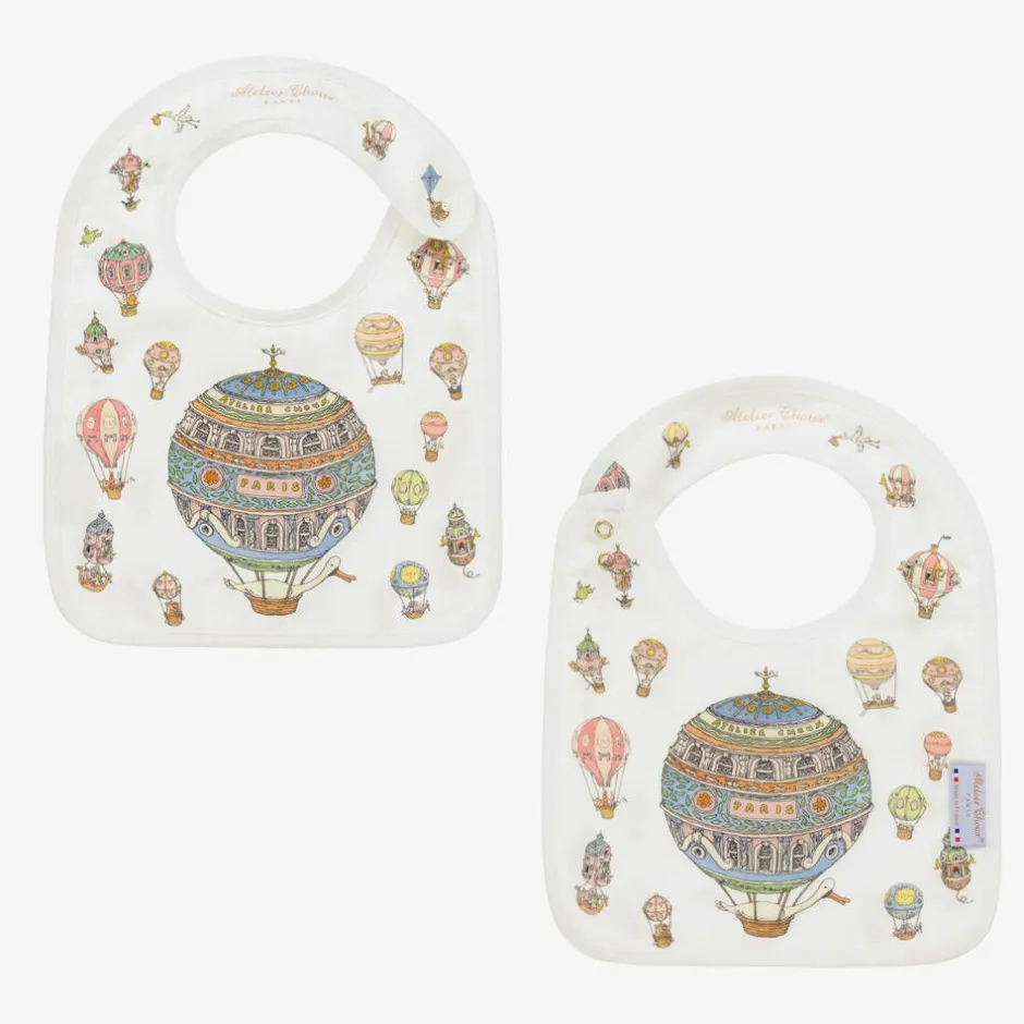 Atelier Choux Paris Ivory Cotton Babysuit Gift Set