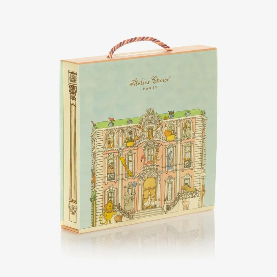 Atelier Choux Paris Ivory Cotton Babysuit Gift Set