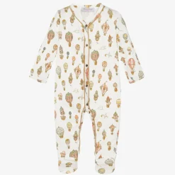 Atelier Choux Paris Ivory Cotton Balloons Babygrow Discount