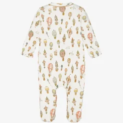 Atelier Choux Paris Ivory Cotton Balloons Babygrow Discount