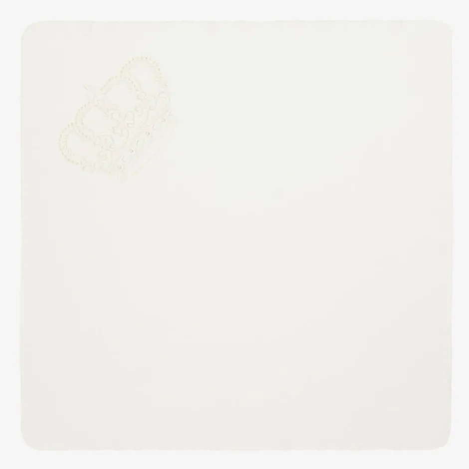 Sofija Ivory Cotton Blanket & Hat Gift Set Outlet