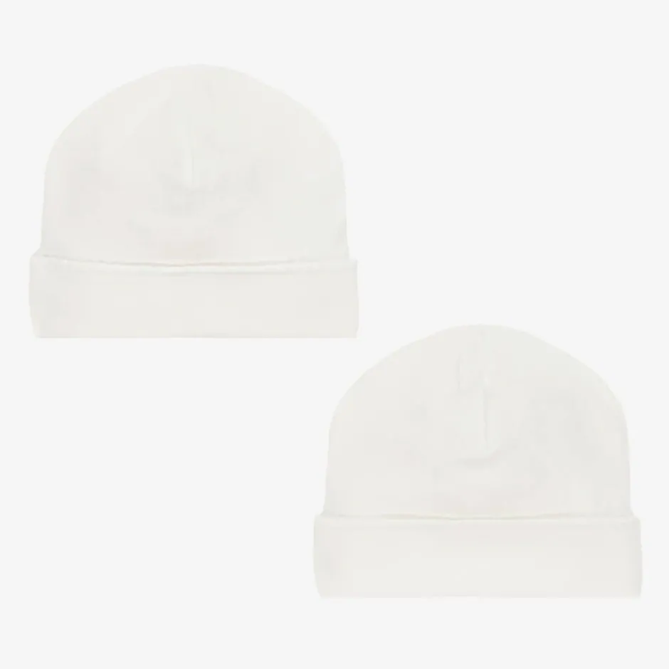 Sofija Ivory Cotton Blanket & Hat Gift Set Outlet