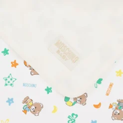 Moschino Baby Ivory Cotton Blanket (70cm) Clearance