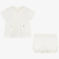 Ancar Ivory Cotton Buster Suit Sale