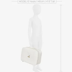 Bonpoint Ivory Cotton Canvas Suitcase (41cm) Online