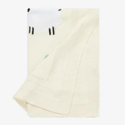 Stella McCartney Kids Ivory Cotton Counting Sheep Blanket (73cm) Discount