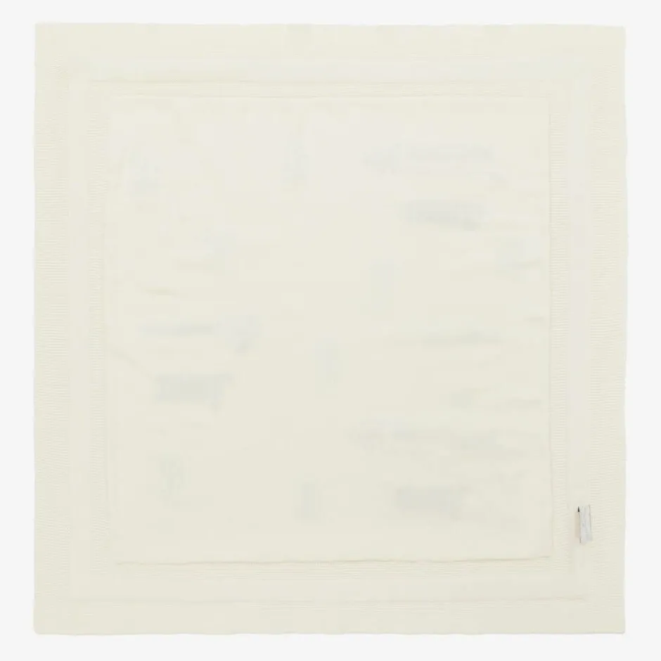 Stella McCartney Kids Ivory Cotton Counting Sheep Blanket (73cm) Discount