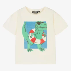 Rock Your Baby Ivory Cotton Dinosaur T-Shirt Sale