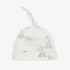 Kissy Love Ivory Cotton Giraffe Happiness Baby Hat New