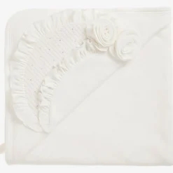 Sofija Ivory Cotton Hooded Towel & Mitt Set (76cm) Best