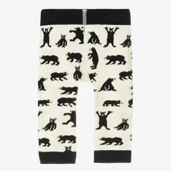 Little Blue House by Hatley Ivory Cotton Knit Baby Leggings Sale
