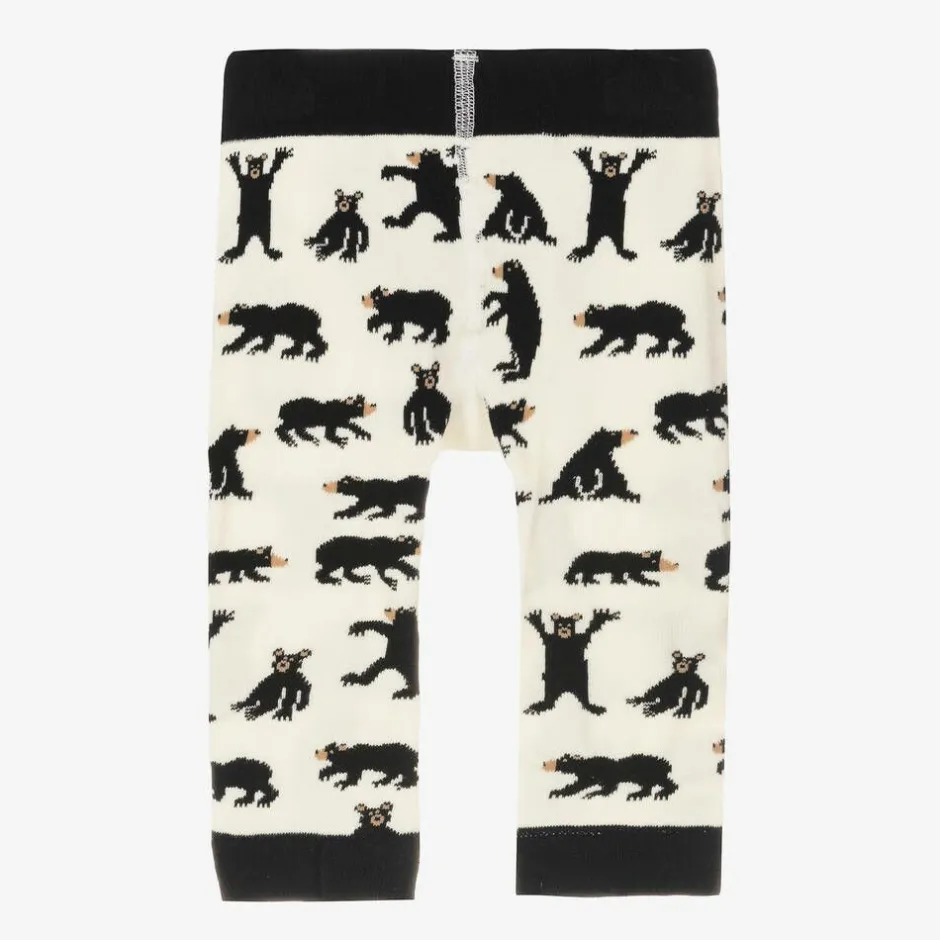 Little Blue House by Hatley Ivory Cotton Knit Baby Leggings Sale