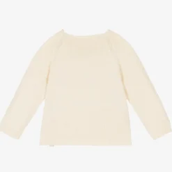 NaturaPura Ivory Cotton Knit Cardigan Clearance