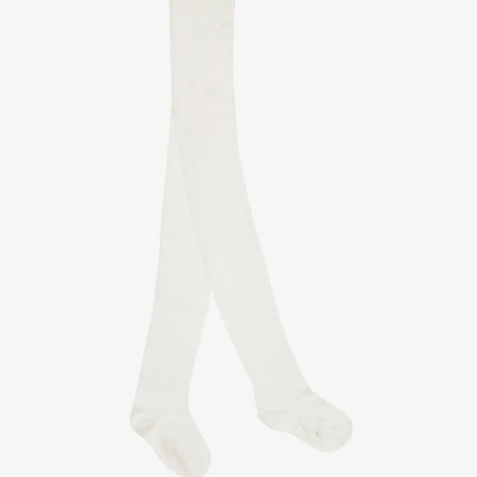 Falke Ivory Cotton Knit Tights Online