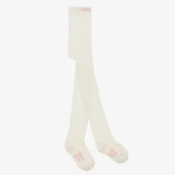 Country Kids Ivory Cotton Knitted Tights Best