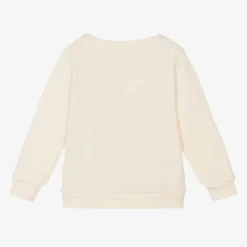 NAME IT Ivory Cotton Reindeer Bag Sweatshirt Outlet