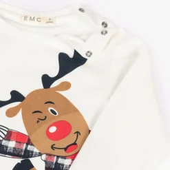 Everything Must Change Ivory Cotton Reindeer Top Online