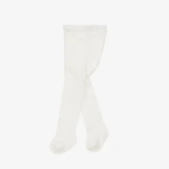 Mayoral Newborn Ivory Cotton Ribbed Baby Tights Online