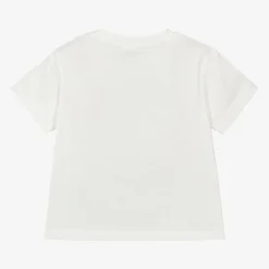 Moschino Baby Ivory Cotton Teddy Bear Baby T-Shirt Best