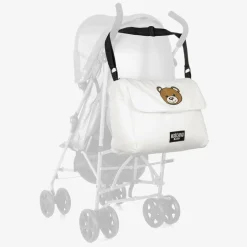 Moschino Baby Ivory Cotton Teddy Bear Changing Bag (49cm) Hot