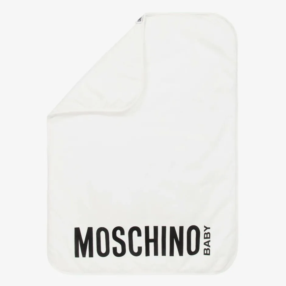 Moschino Baby Ivory Cotton Teddy Bear Changing Bag (49cm) Hot