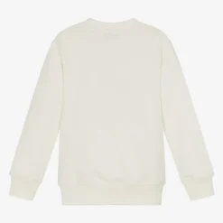 Moschino Kid-Teen Ivory Cotton Teddy Bear Sweatshirt Best