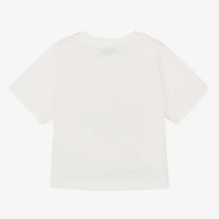Moschino Kid-Teen Ivory Cotton Teddy Bear T-Shirt Online