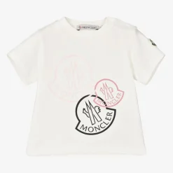 Moncler Enfant Ivory Cotton T-Shirt Best