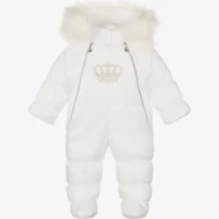 Sofija Ivory Crown Baby Snowsuit Sale