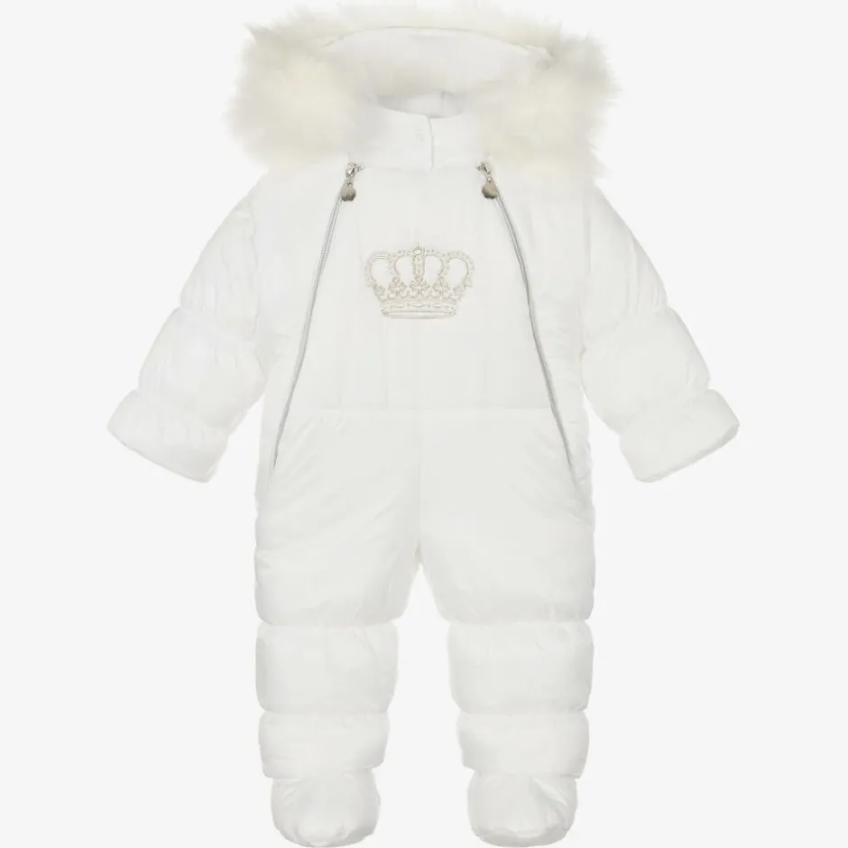 Sofija Ivory Crown Baby Snowsuit Sale