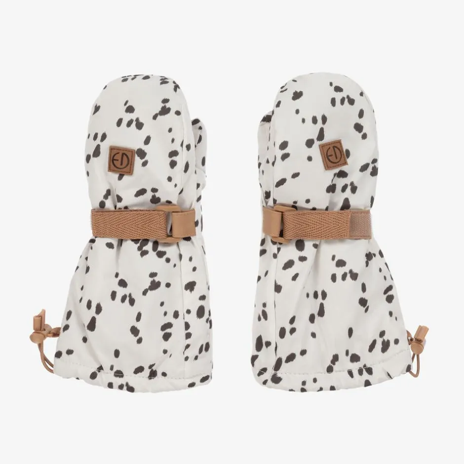 Elodie Ivory Dalmation Print Mittens Online